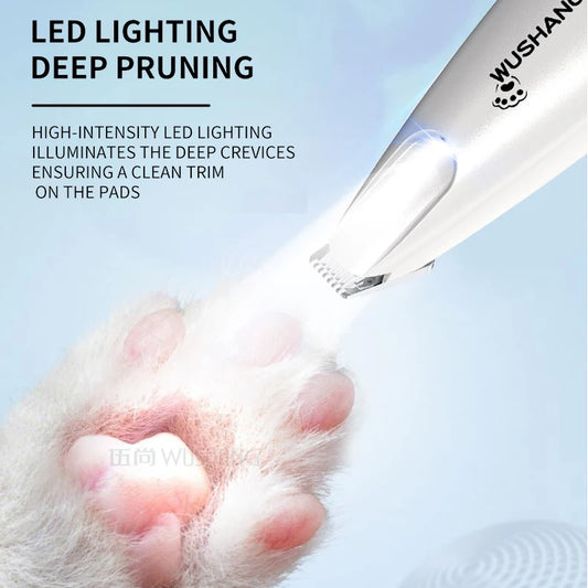"LumiTrim™ - Trimmer Elettrico di Precisione con Luce LED per Animali"