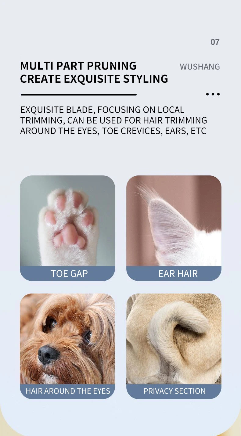 "LumiTrim™ - Trimmer Elettrico di Precisione con Luce LED per Animali"
