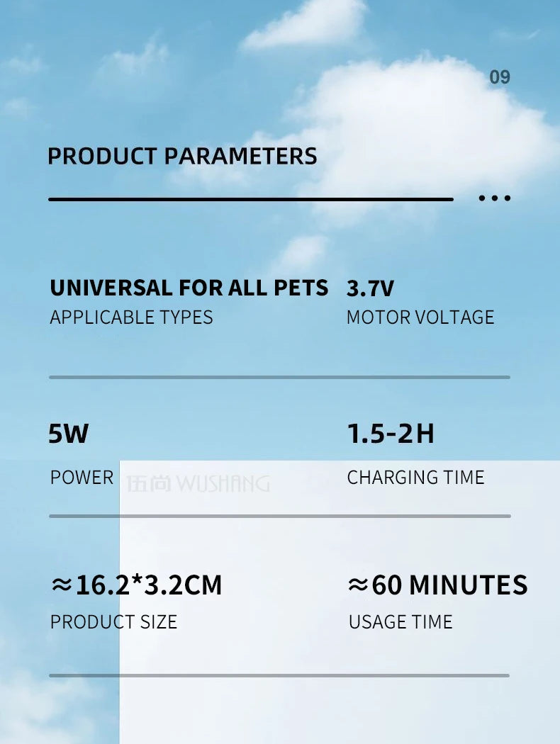 "LumiTrim™ - Trimmer Elettrico di Precisione con Luce LED per Animali"
