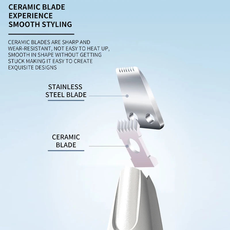 "LumiTrim™ - Trimmer Elettrico di Precisione con Luce LED per Animali"